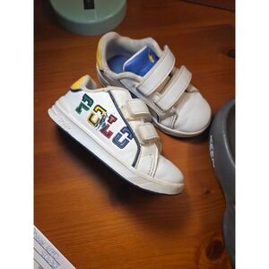 Polo Ralph Lauren Heritage Court III Graphic White Sneakers Toddler Kids 8